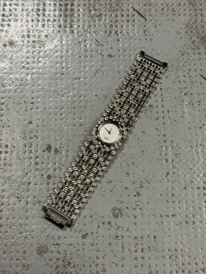 2000s Dolce & Gabbana Pave Bracelet Watch sbvGDwu 0
