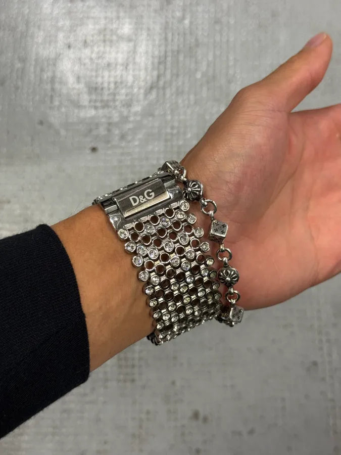 2000s Dolce & Gabbana Pave Bracelet Watch sbvGDwu 3