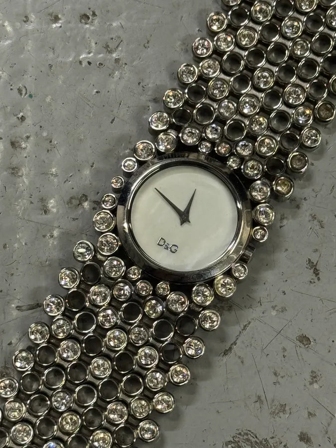 2000s Dolce & Gabbana Pave Bracelet Watch sbvGDwu 4