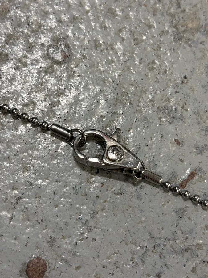 2000s Dolce & Gabbana Pave Crystal Dog Tag Necklace OmZyCIF 3