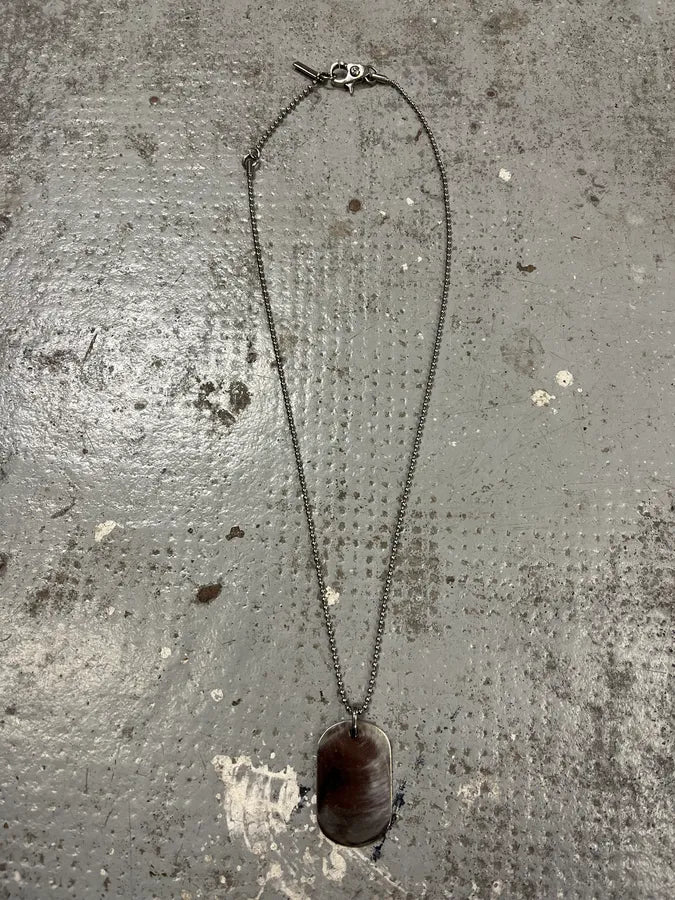 2000s Dolce & Gabbana Pave Crystal Dog Tag Necklace vquvjli 5