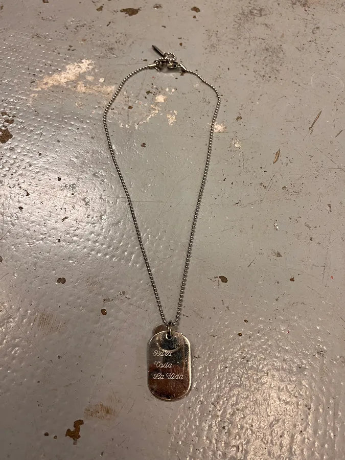 2000s Dolce & Gabbana Pave Heart Dog Tag Necklace IjDisjI 5