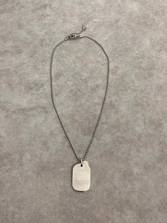 2000s Dolce & Gabbana Pave Heart Dog Tag Necklace VDlNafr 3