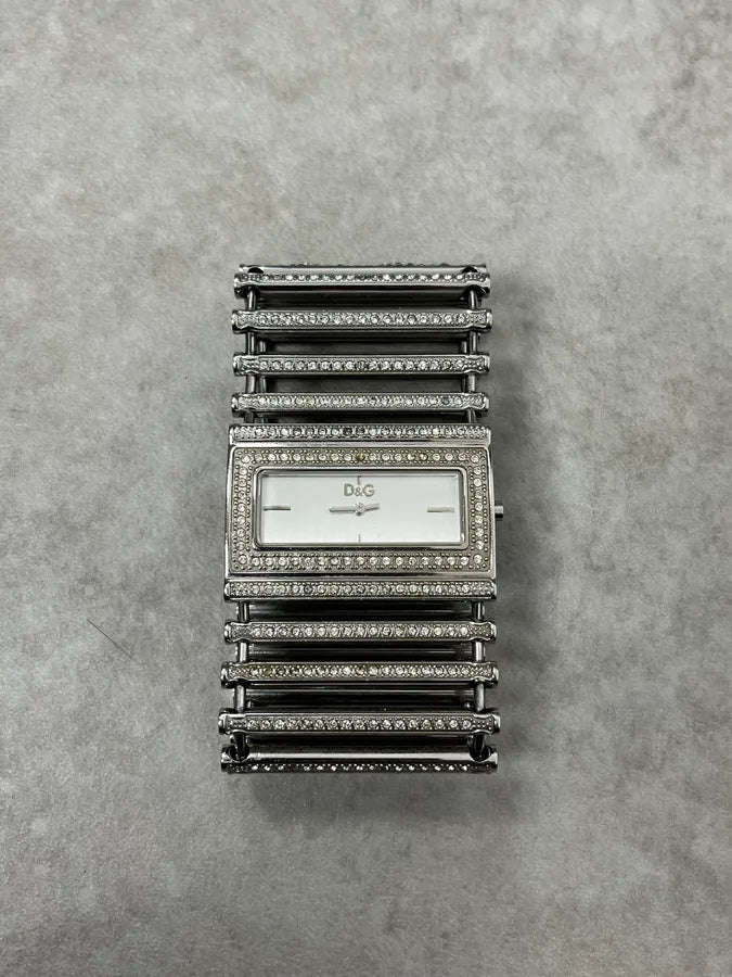 2000s Dolce & Gabbana Pave Lines Bracelet Watch sZzDPeT 4
