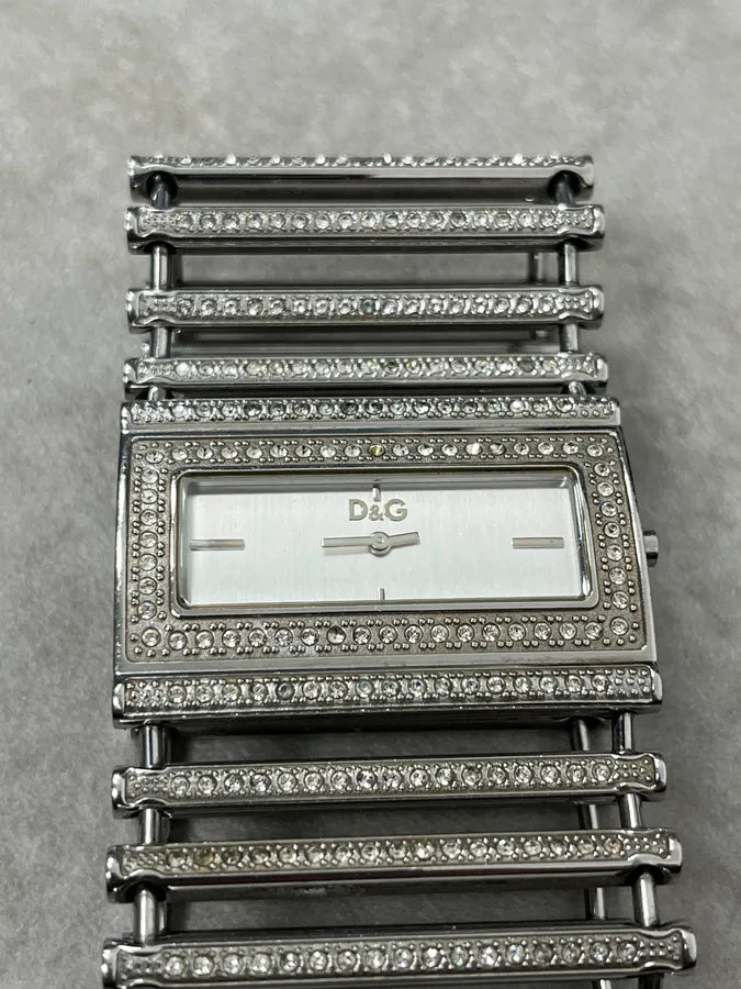 2000s Dolce & Gabbana Pave Lines Bracelet Watch sZzDPeT 7