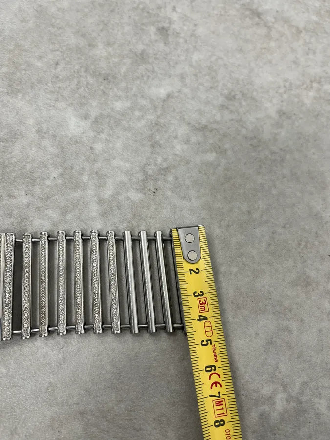 2000s Dolce & Gabbana Pave Lines Bracelet Watch sZzDPeT 9