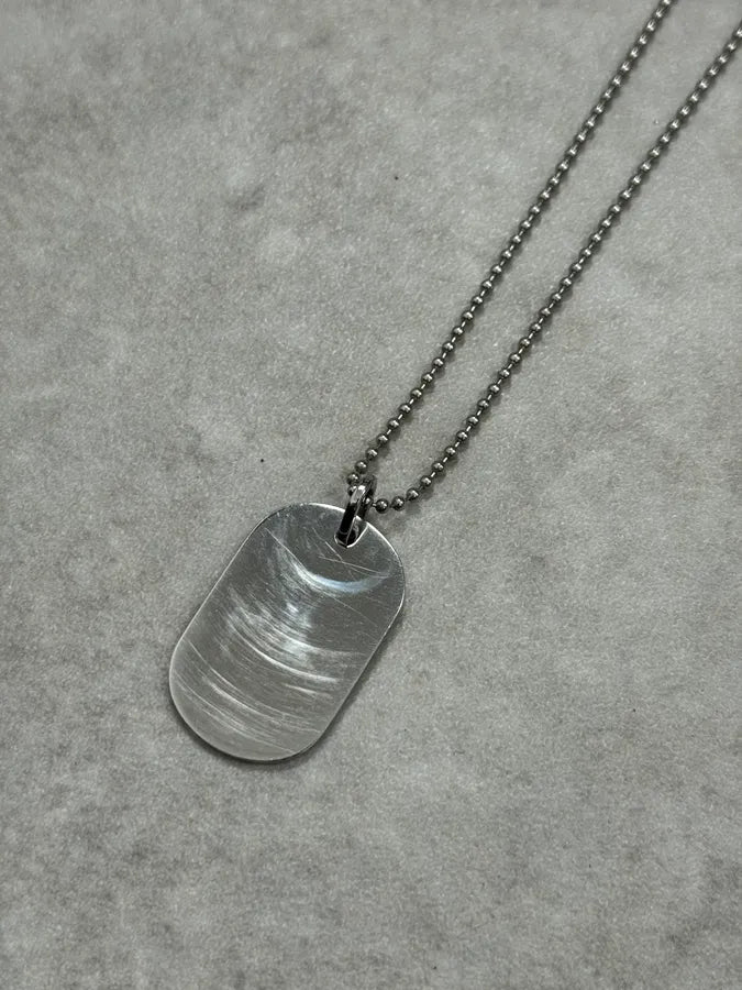 2000s Dolce & Gabbana Pave Logo Dog Tag Necklace FCxWXOB 3