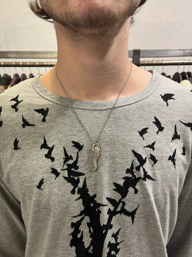 2000s Dolce & Gabbana Pave Tooth Necklace daoClfQ 1