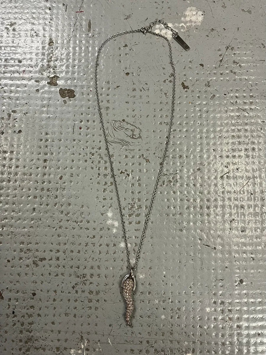 2000s Dolce & Gabbana Pave Tooth Necklace daoClfQ 5