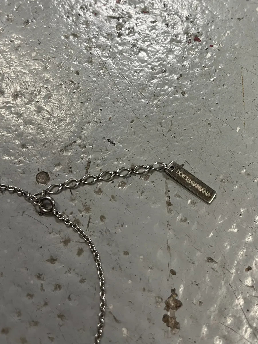 2000s Dolce & Gabbana Pave Tooth Necklace daoClfQ 6