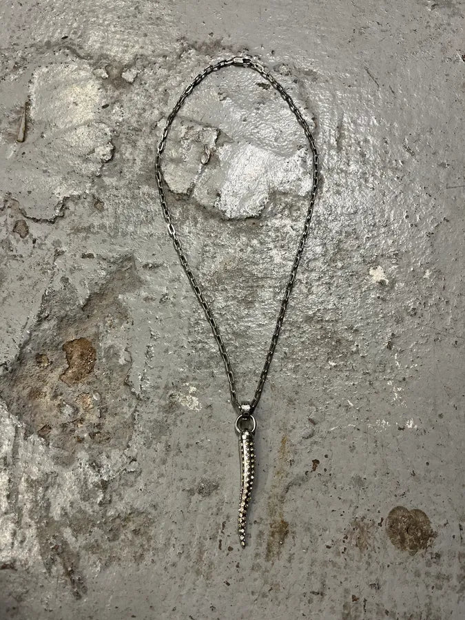 2000s Dolce & Gabbana Paved Crystal Metal Tooth Necklace yqdgMLg 0
