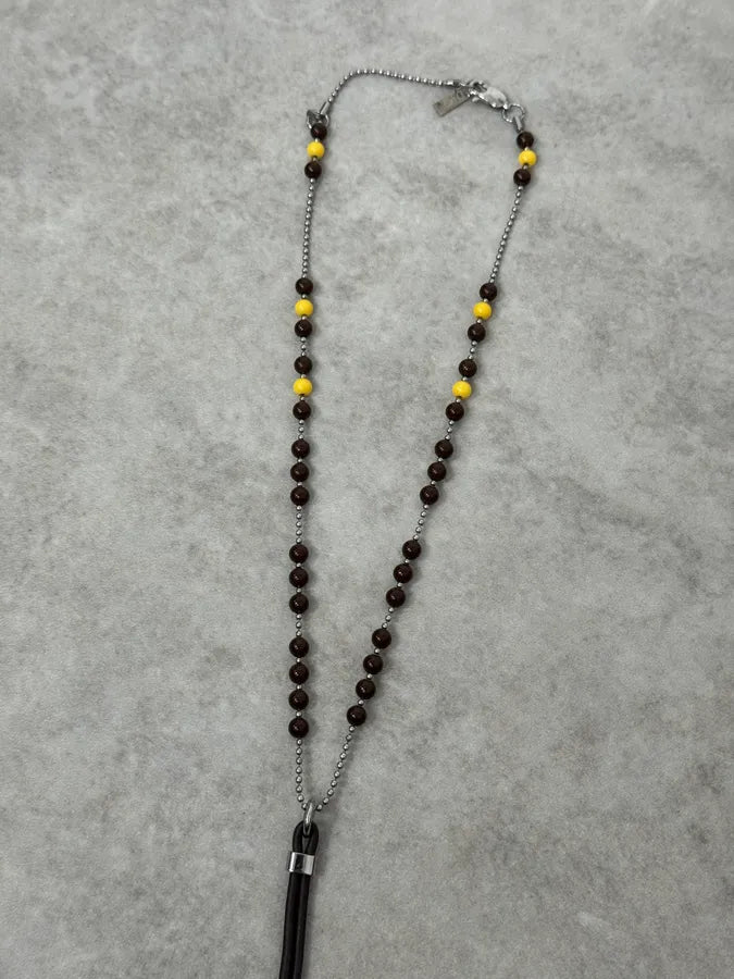 2000s Dolce & Gabbana Pearl Brown Rosary Necklace SYrDujx 5