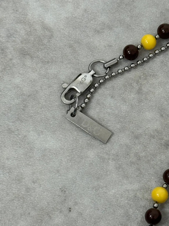 2000s Dolce & Gabbana Pearl Brown Rosary Necklace SYrDujx 7