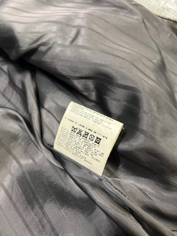 2000s Dolce & Gabbana Perfect Simple Brown Leather Jacket FtMLisp 13