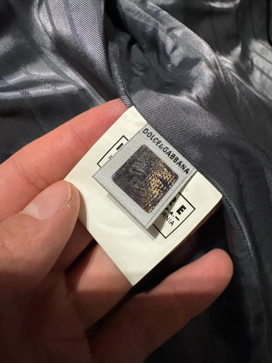 2000s Dolce & Gabbana Perfect Simple Brown Leather Jacket (L) 9