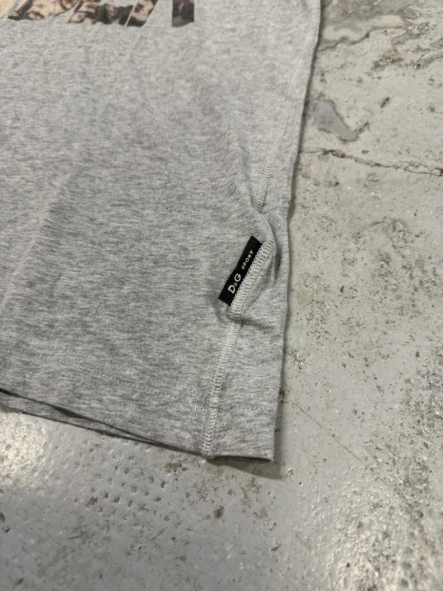2000s Dolce & Gabbana Pilot Down Under Grey T-Shirt fXnDiai 4