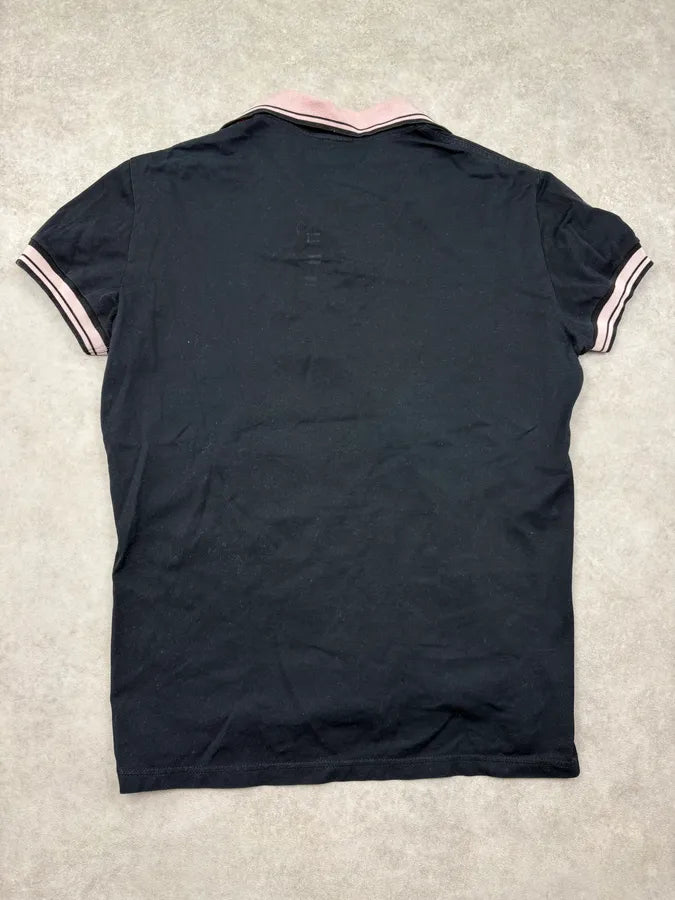 2000s Dolce & Gabbana Pink Black Contrast Baby Polo  dzHvTaj 5