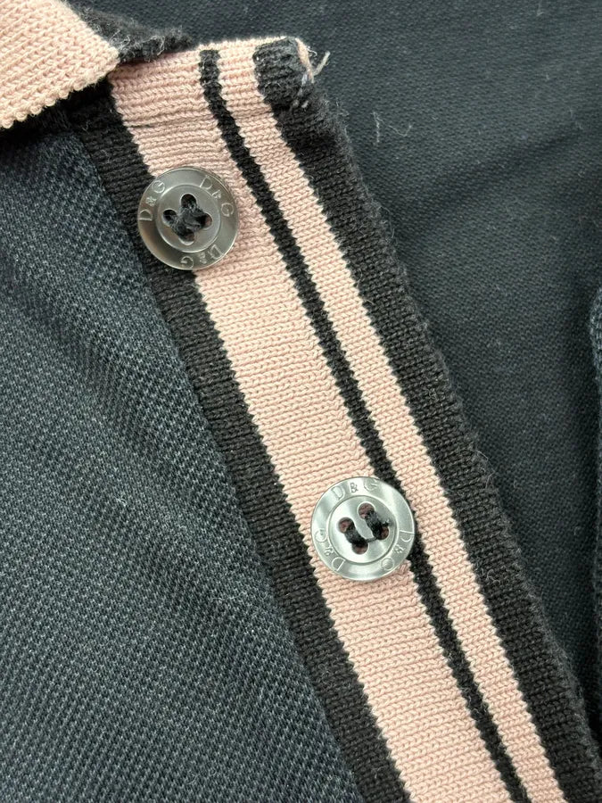 2000s Dolce & Gabbana Pink Black Contrast Baby Polo  dzHvTaj 6