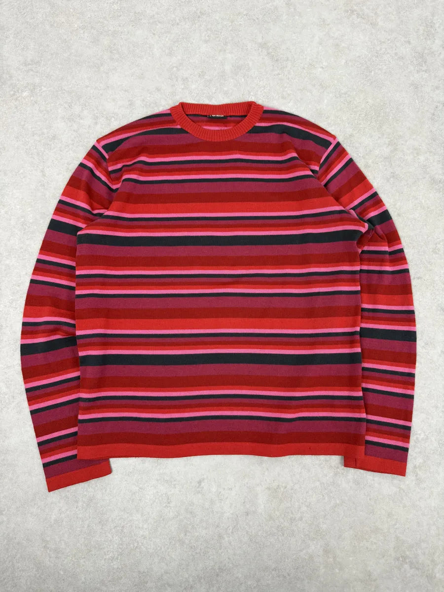 2000s Dolce & Gabbana Pink & Red Striped Gradient Sweater TUGhLfP 0