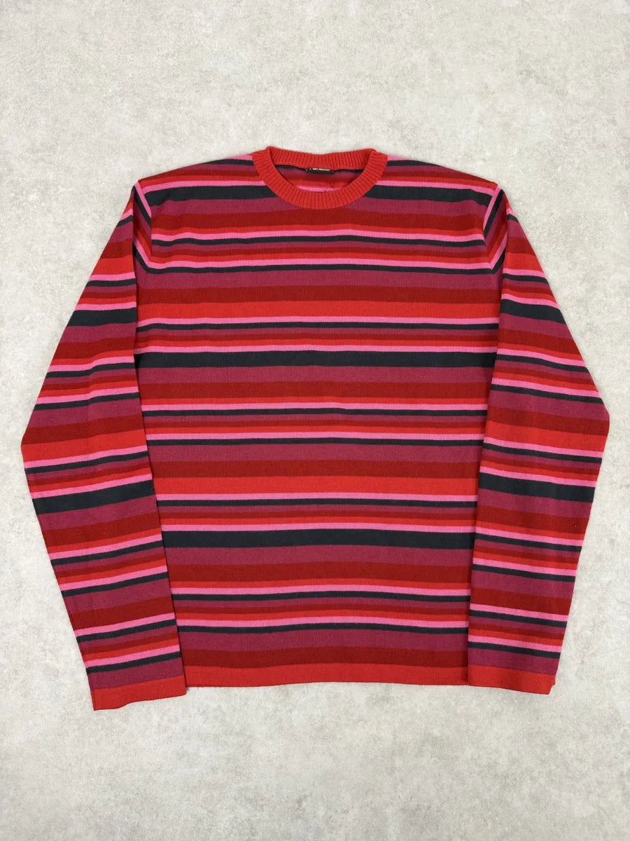 2000s Dolce & Gabbana Pink & Red Striped Gradient Sweater TUGhLfP 7