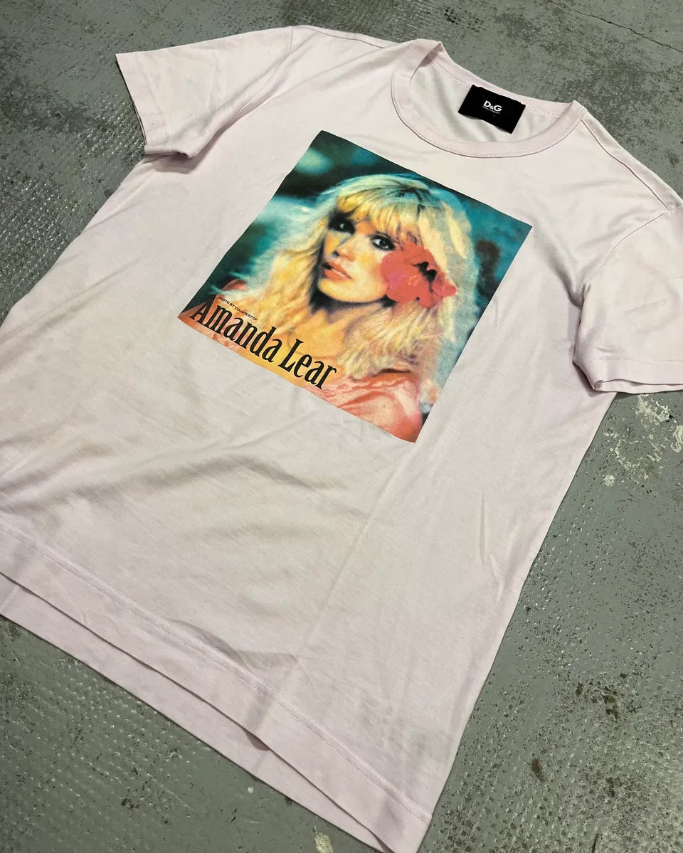 2000s Dolce & Gabbana Pink Amanda Lear T-Shirt DPwKyvD 3