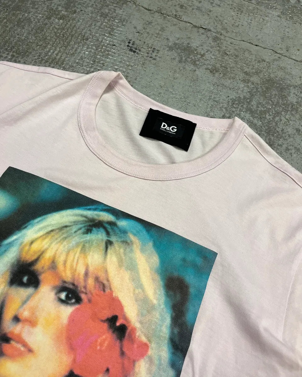 2000s Dolce & Gabbana Pink Amanda Lear T-Shirt DPwKyvD 4