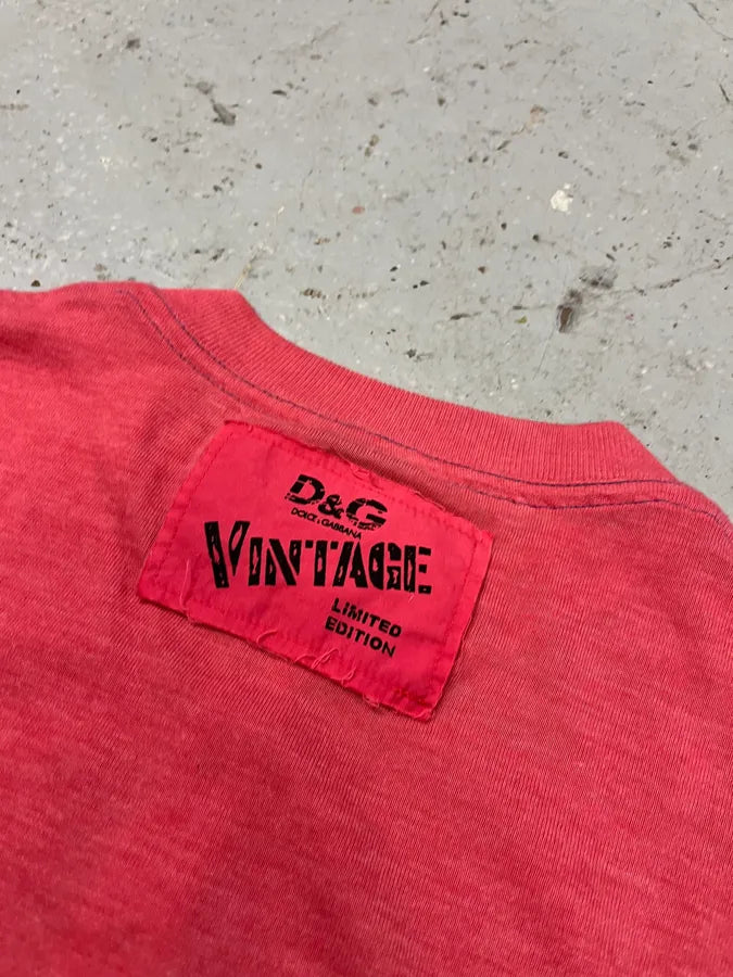 2000s Dolce & Gabbana Pink Henley Hot Longsleeves mOIXGzc 6