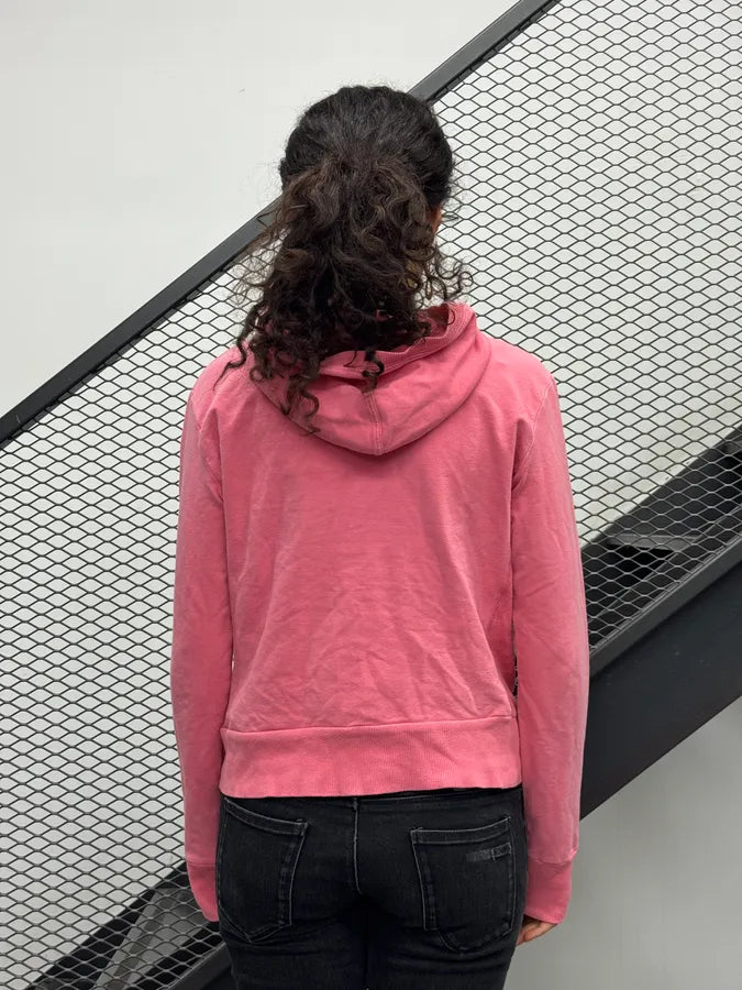 2000s Dolce & Gabbana Pink Island Hooded Zip-up Sweater OpXWzNw 2