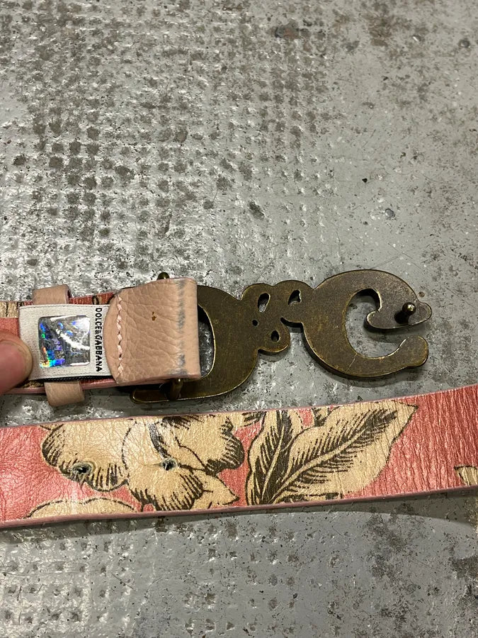 2000s Dolce & Gabbana Pink Leather Belt mVyRhWZ 5