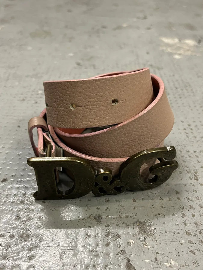 2000s Dolce & Gabbana Pink Leather Belt mVyRhWZ 4