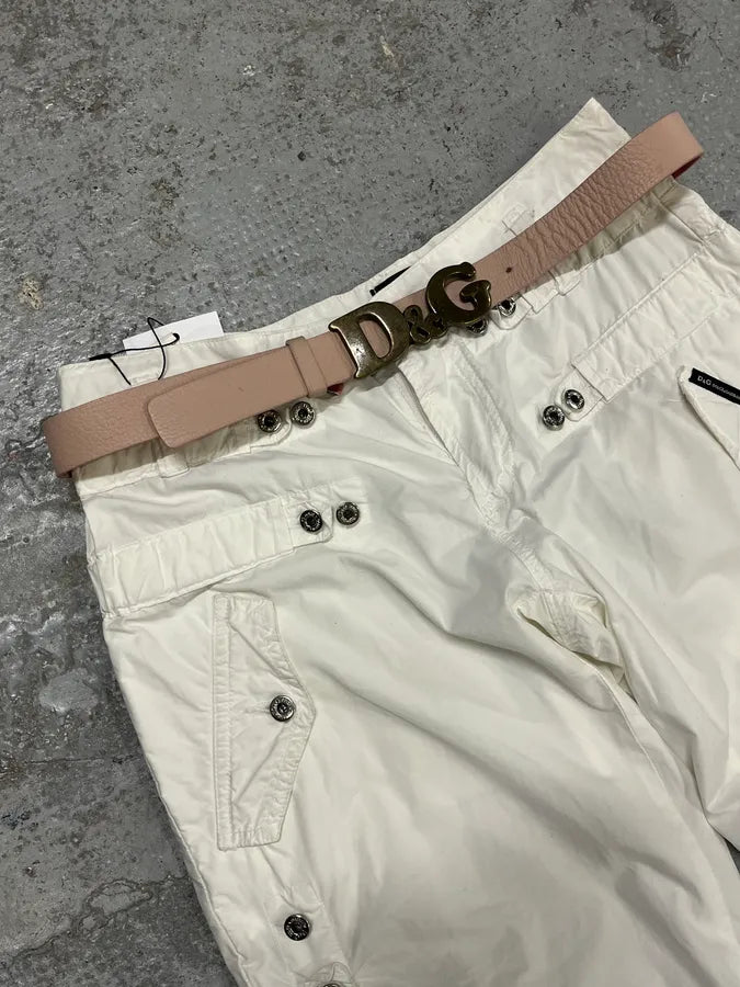 2000s Dolce & Gabbana Pink Leather Belt mVyRhWZ 0