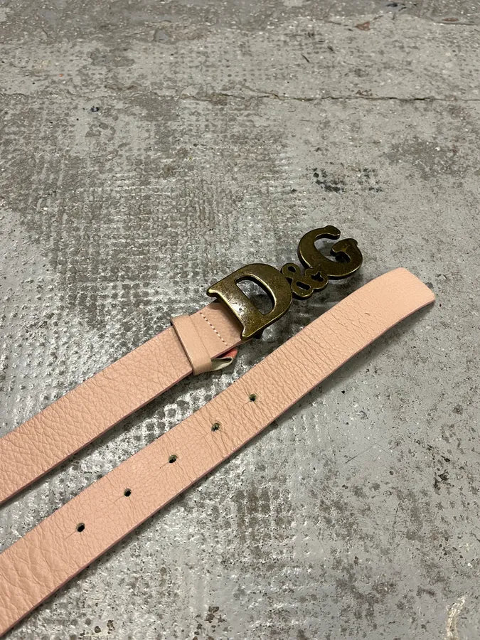 2000s Dolce & Gabbana Pink Leather Belt mVyRhWZ 1