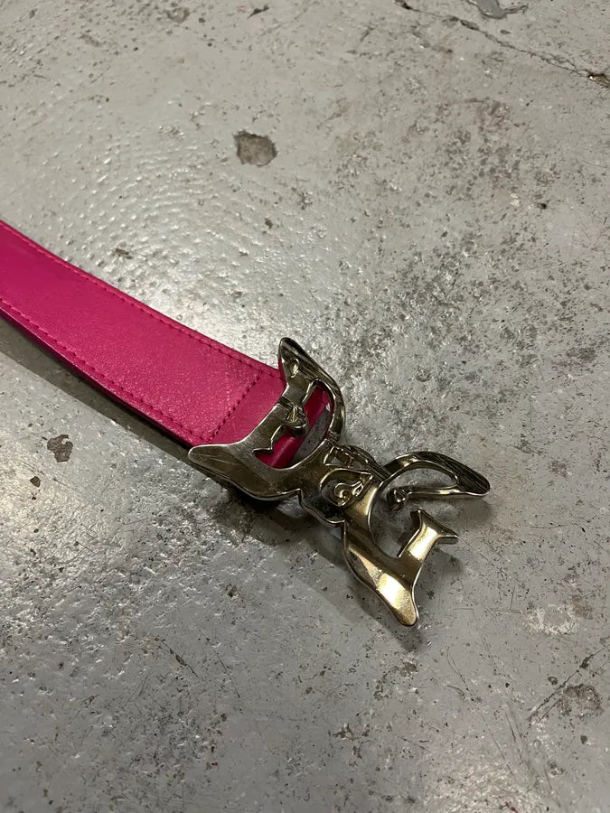 2000s Dolce & Gabbana Pink Leather Belt XKEHxfI 5