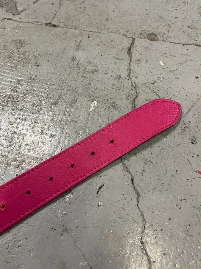 2000s Dolce & Gabbana Pink Leather Belt XKEHxfI 6