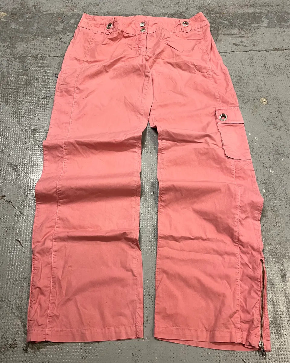 2000s Dolce & Gabbana Pink Multi-Pockets Cargo Pants ujYdkjA 0
