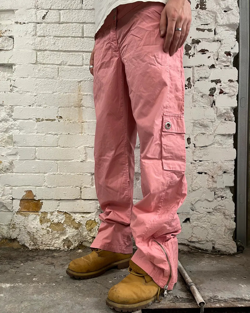 2000s Dolce & Gabbana Pink Multi-Pockets Cargo Pants ujYdkjA 2