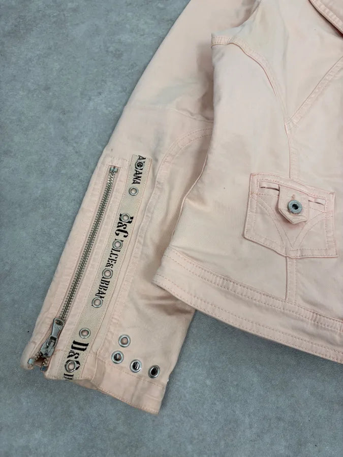 2000s Dolce & Gabbana Pink Multi Zip Cargo Jacket cBJzBbI 7