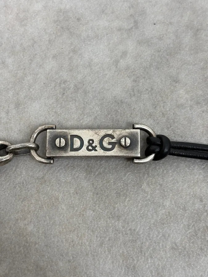 AW2006 Dolce & Gabbana Plaque Logo Chain Bracelet GmCQFrR 6