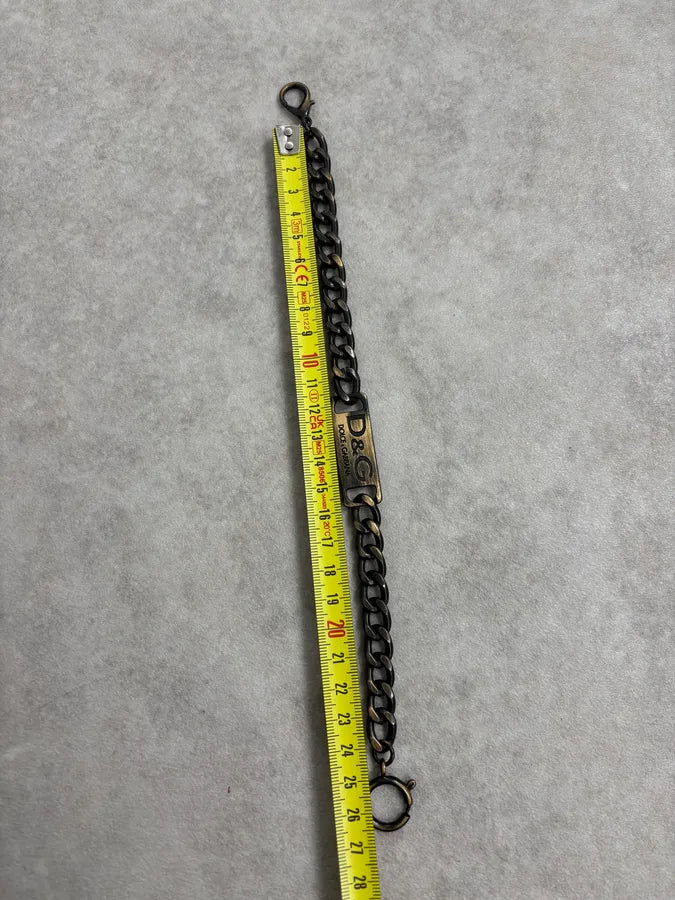 AW2003 Dolce & Gabbana Plaque Logo Wallet Chain nHezwzr 5