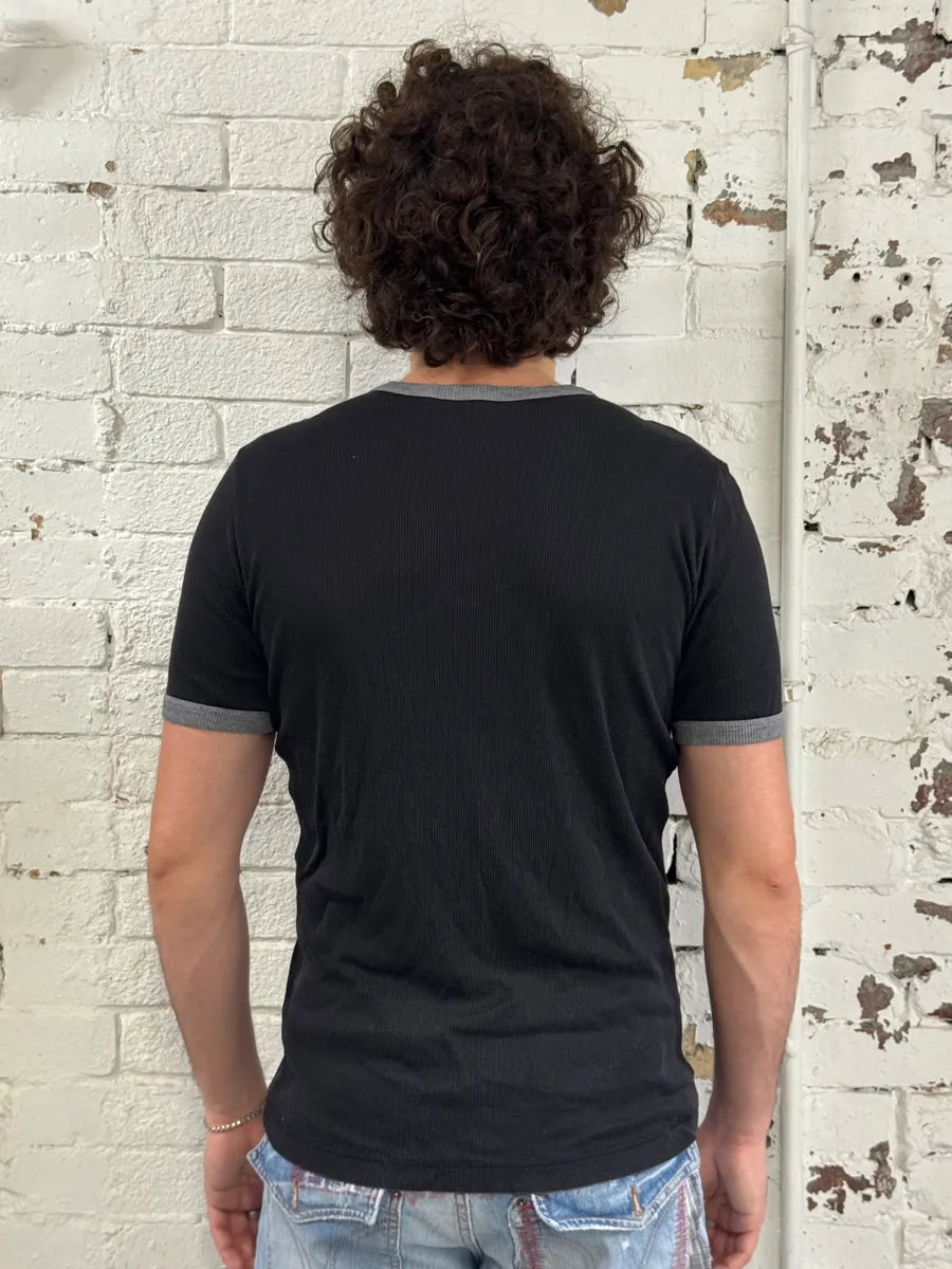 2000s Dolce & Gabbana Playboy Black Ringer T-Shirt cMNcEuD 2