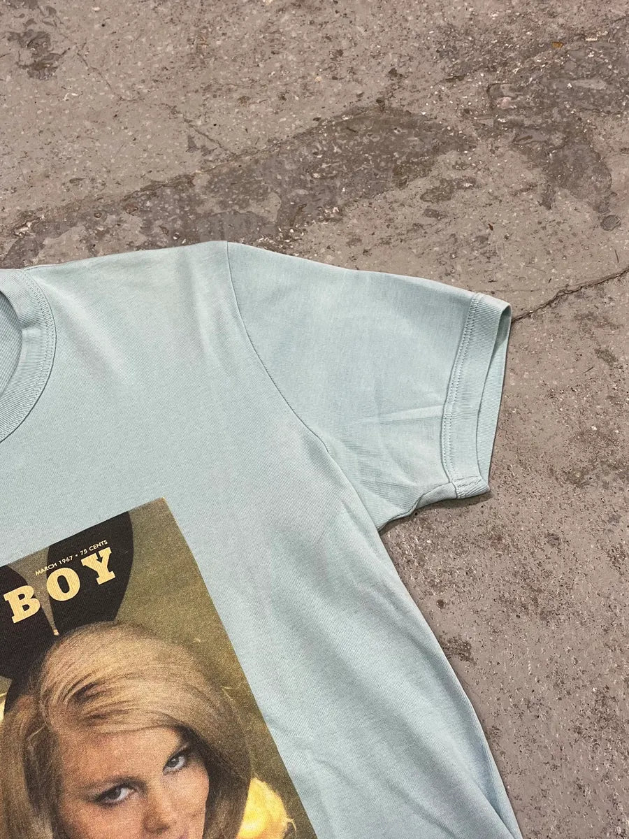 2000s Dolce & Gabbana Playboy Blue T-Shirt skhqCHU 4