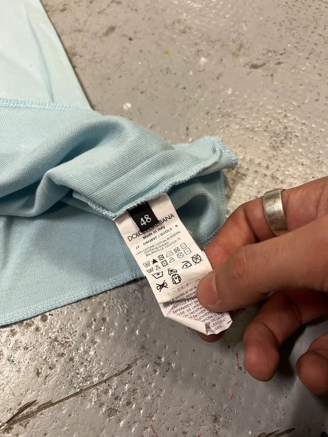 2000s Dolce & Gabbana Playboy Blue T-Shirt skhqCHU 6