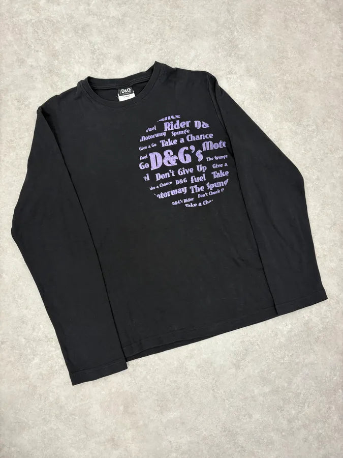 2000s Dolce & Gabbana Poem Black Longsleeves BmRYxkg 3
