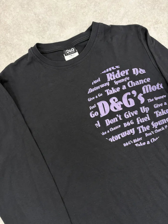2000s Dolce & Gabbana Poem Black Longsleeves BmRYxkg 4