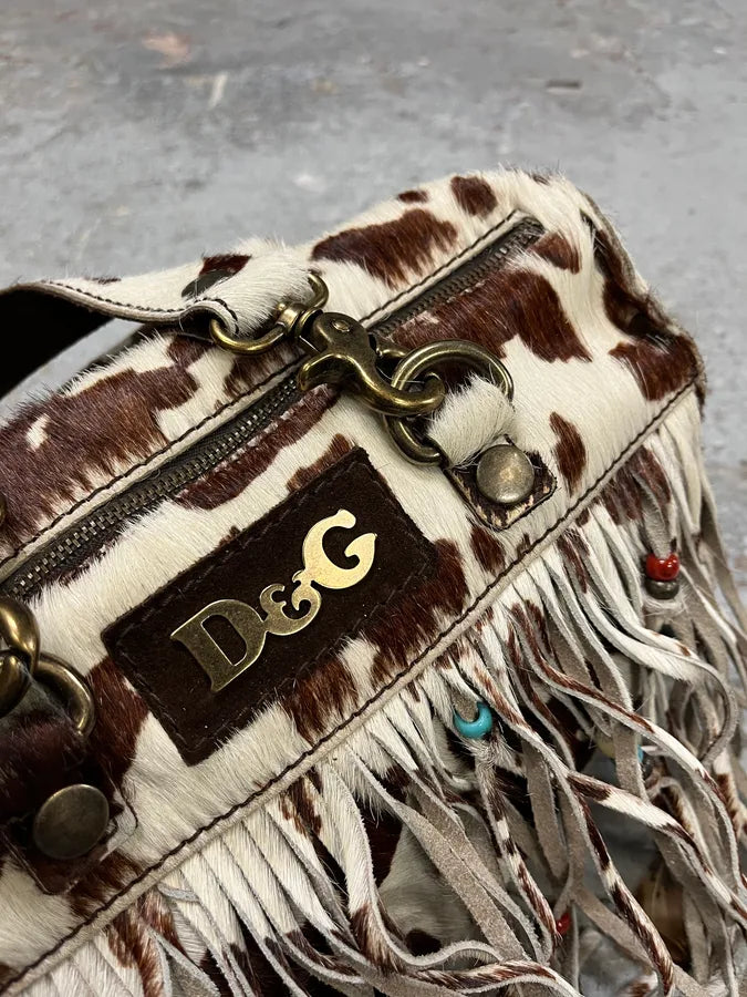 2000s Dolce & Gabbana Pony Hair Cowhide Effect Handle Bag (OS) RXiQcZI 4