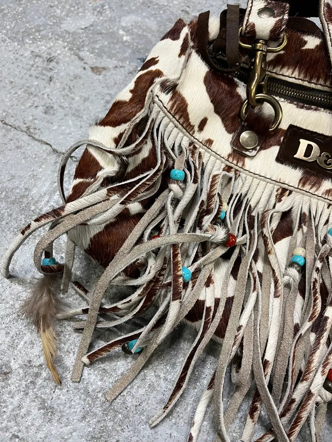 2000s Dolce & Gabbana Pony Hair Cowhide Effect Handle Bag (OS) RXiQcZI 9