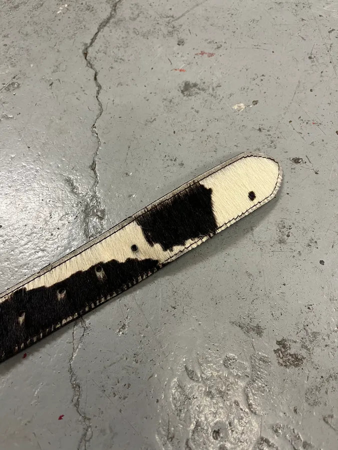 2000s Dolce & Gabbana Pony Hair Leather Belt zGaZGAH 6