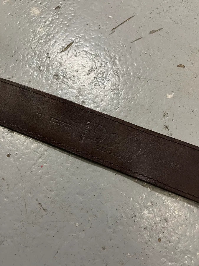 2000s Dolce & Gabbana Pony Hair Leather Belt zGaZGAH 8