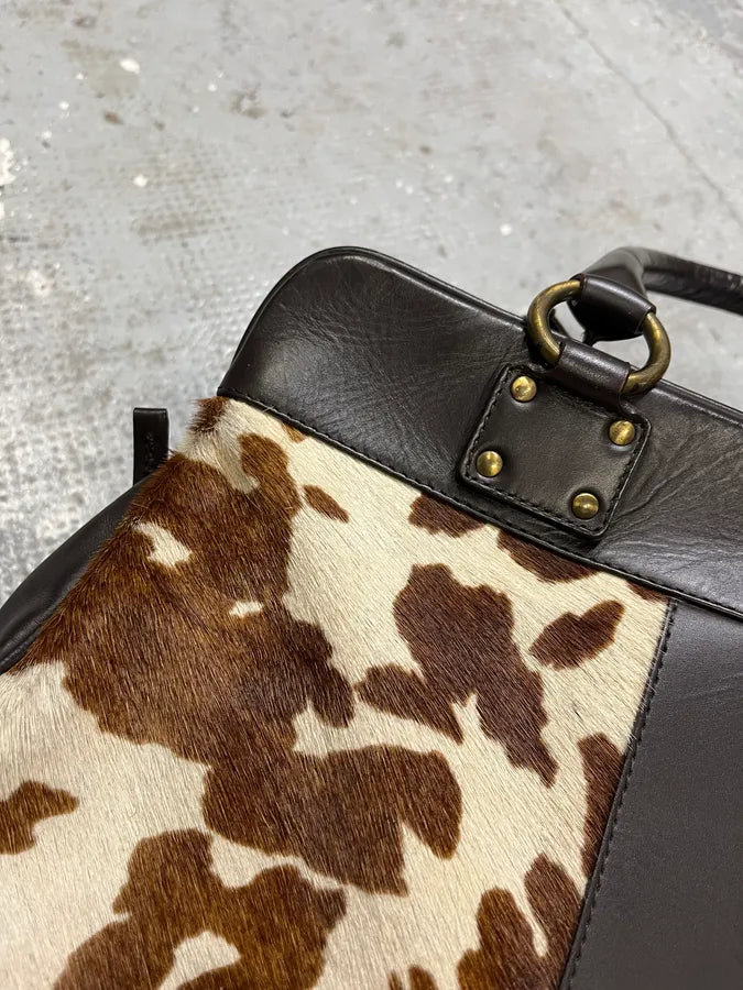 2000s Dolce & Gabbana Pony Hair Leather Cowprint Effect Handle Bag (OS) iJsYpmd 4