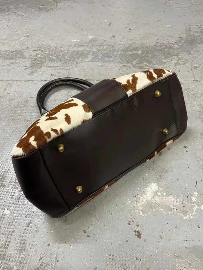 2000s Dolce & Gabbana Pony Hair Leather Cowprint Effect Handle Bag (OS) iJsYpmd 5